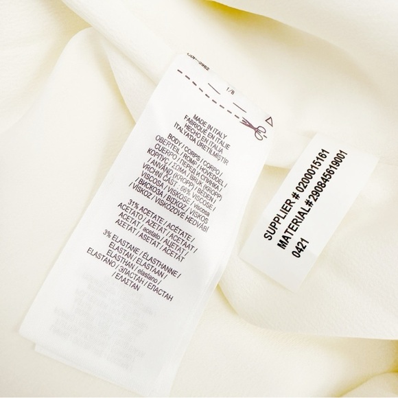 NWT Ralph Lauren Purple Label Cyrene Cape Jumpsuit Ivory Stretch Cady size 12 - Picture 8 of 17